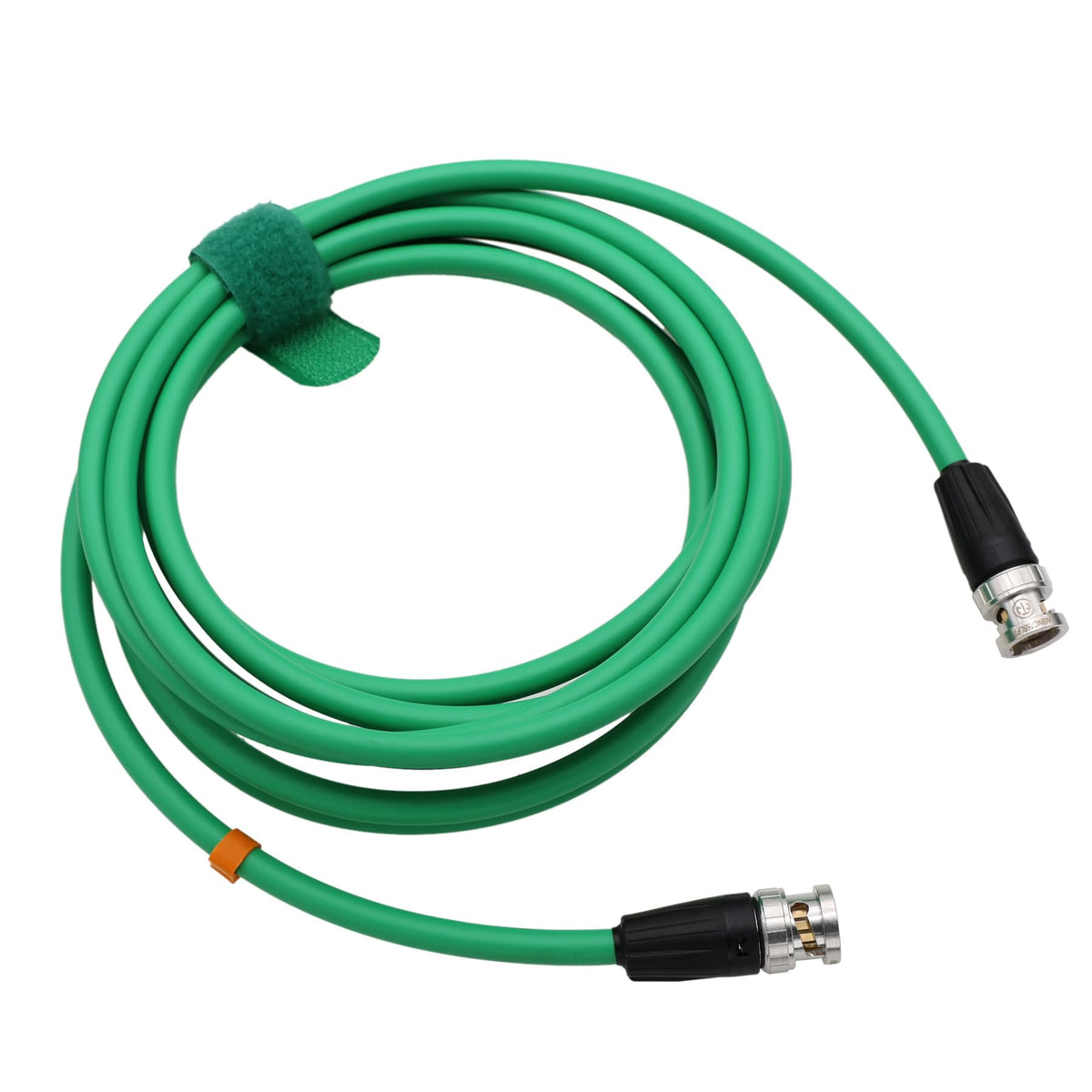 Cable Coaxial de Vídeo HT 12G Verde para Monitor de Cámara y Grabadora, Blindado y Flexible BNC a BNC Canare LV-61S 75 Ohmios 1,5M