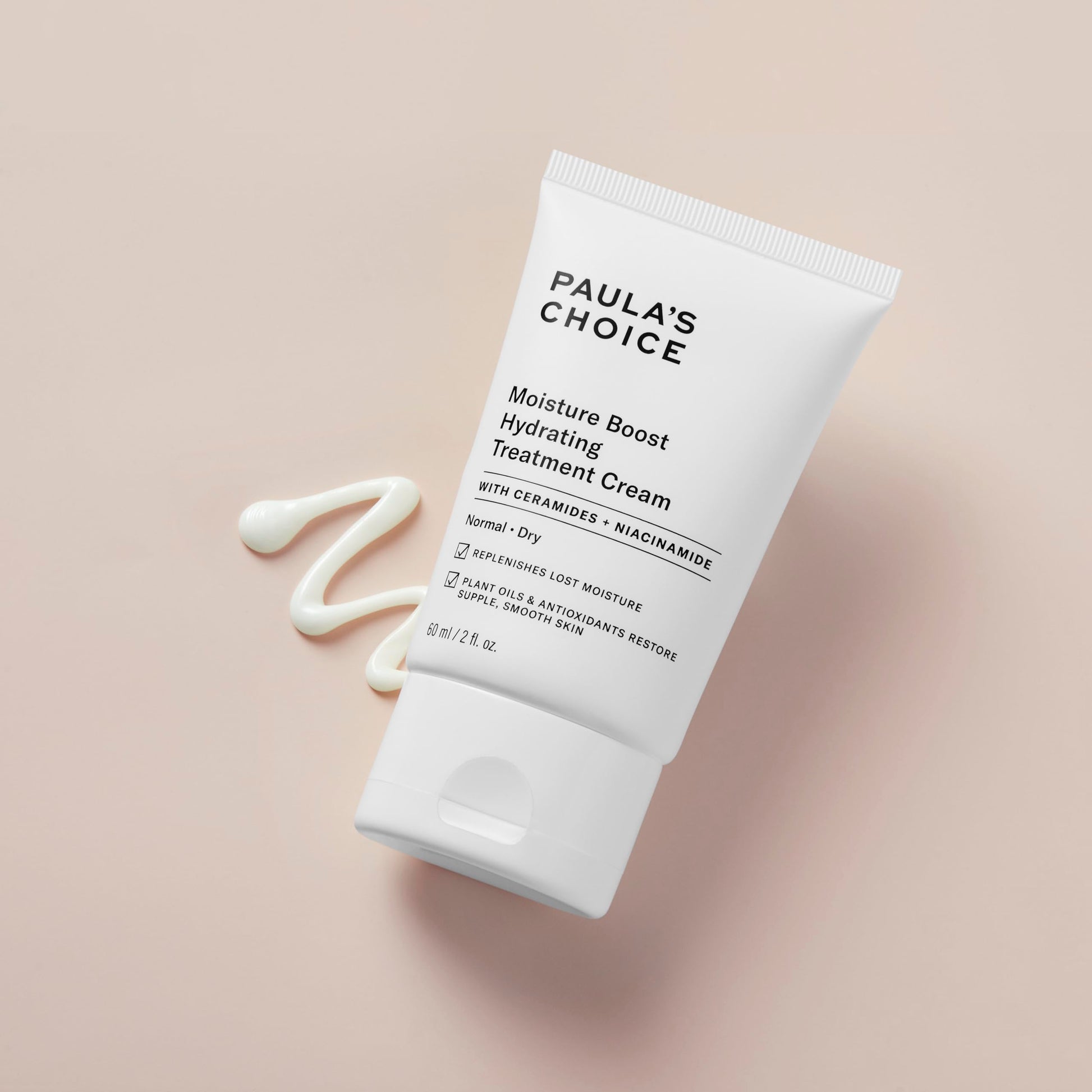 Paula's Choice Crema de tratamiento hidratante, niacinamida y ácido hialurónico, hidratante facial para piel seca, 2 onzas