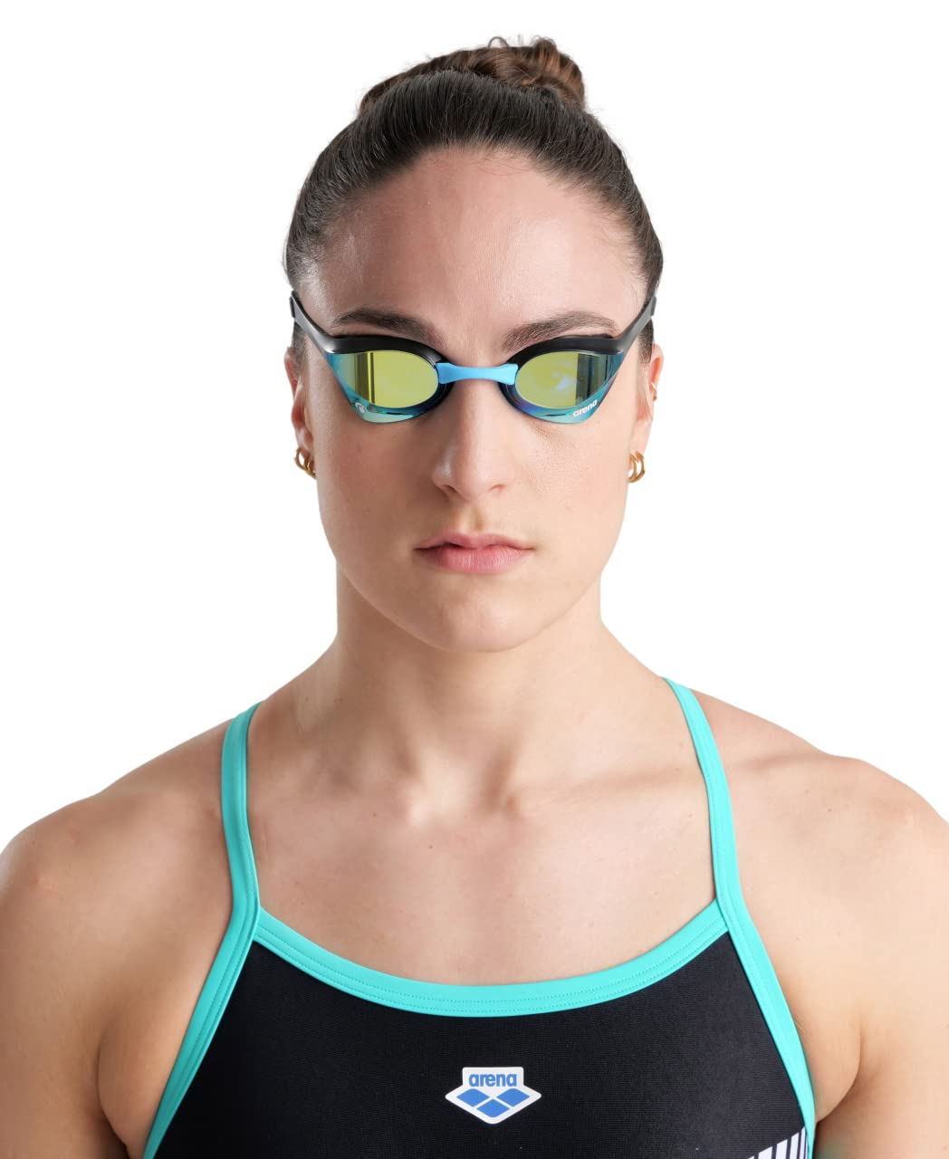 Anteojos de Natación Arena Agua Negro Cobra Ultra Swipe Racing para Hombre y Mujer
