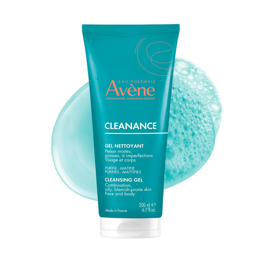 Avene Cleanance Gel Limpiador Facial Piel Grasa y Mixta, 200ml