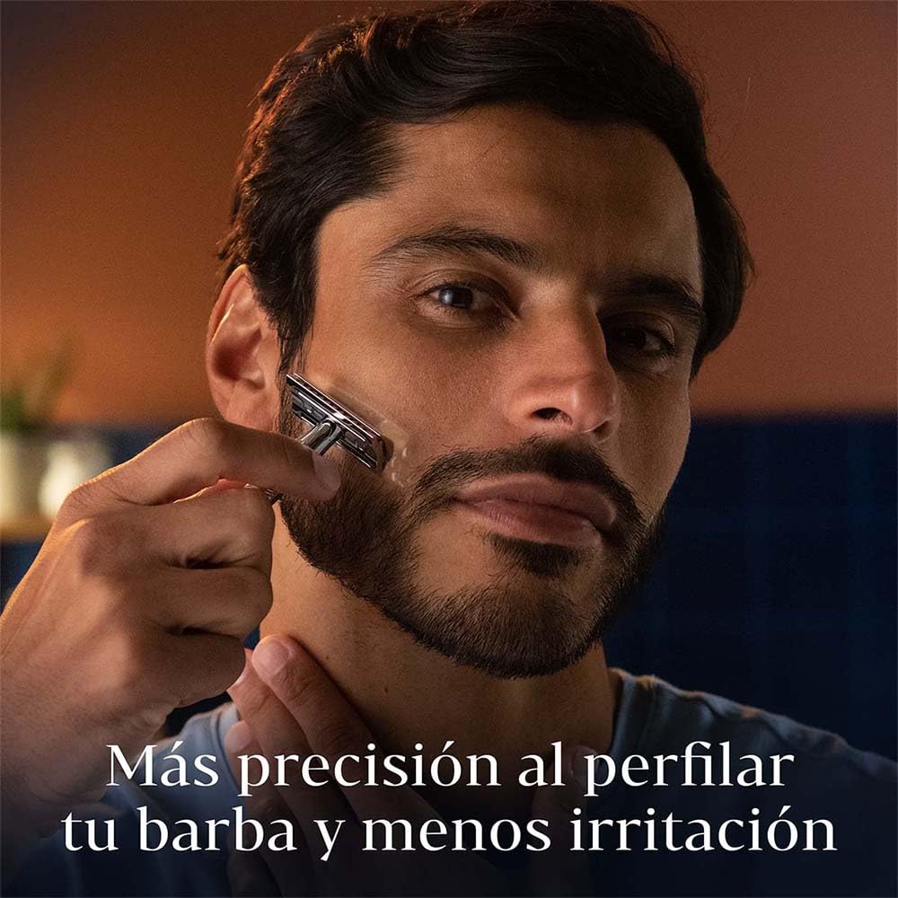 Gillette King C. Gel para Afeitar con Aloe para Rasurar la Barba con Rastrillo 170ml