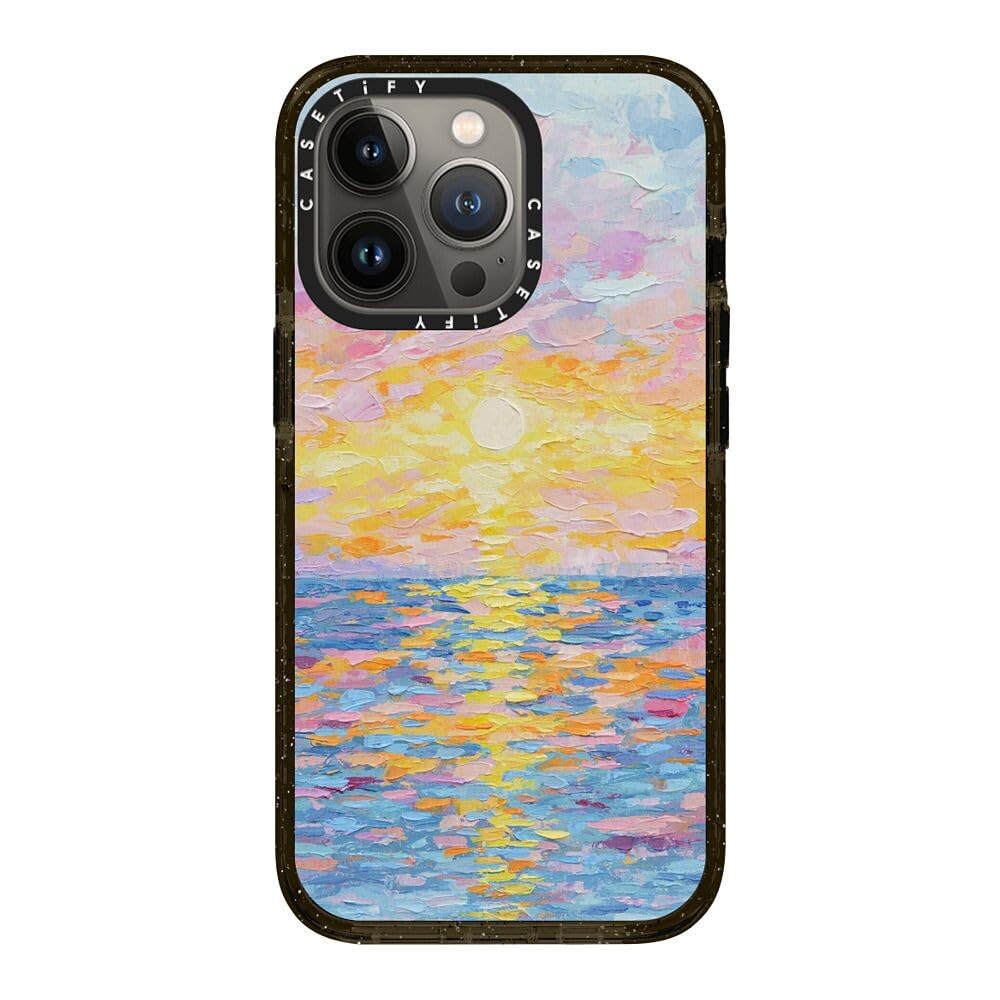 CASETiFY Impact - Funda para iPhone 13 Pro, color negro transparente