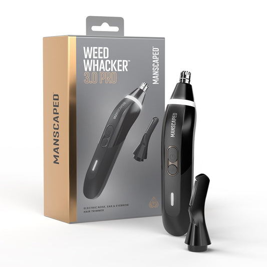 Cortadora Eléctrica MANSCAPED Weed Whacker 3.0 PRO Negra con Sistema SkinSafe y Bloqueo de Viaje para Hombre