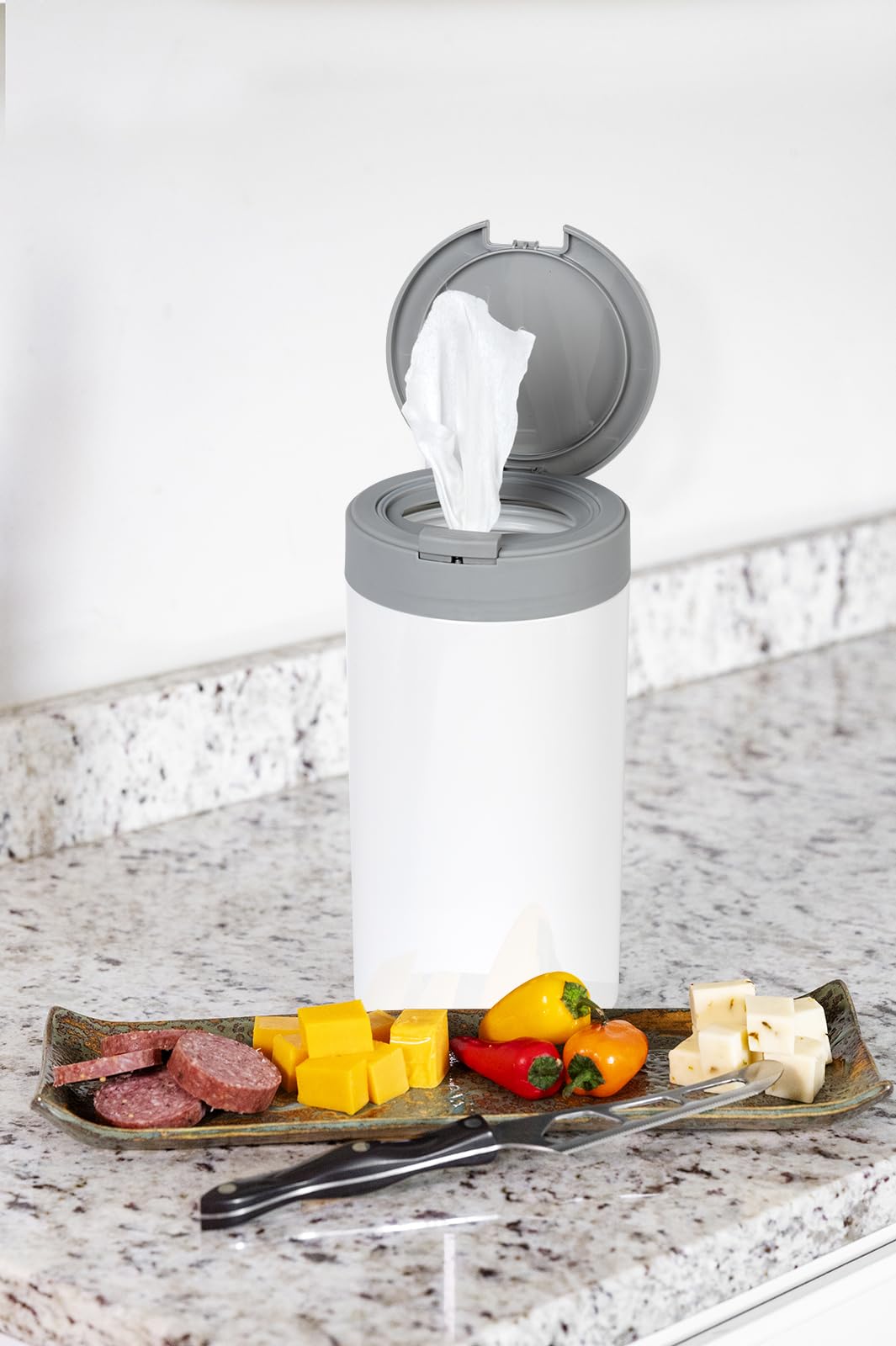 Inevibe - Toallitas desinfectantes para cocina, baño, aula (blanco)