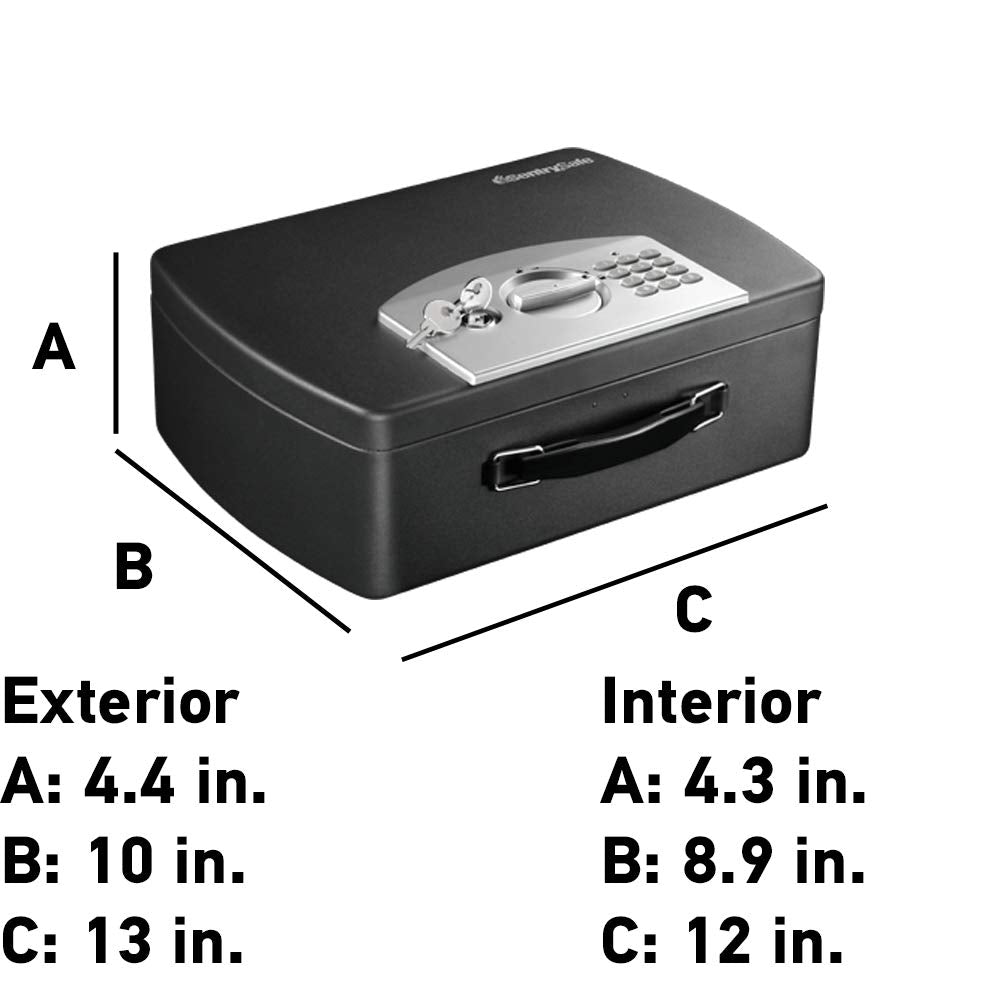 Caja de Seguridad Electrónica SentrySafe Negra 0.23 Pies Cúbicos