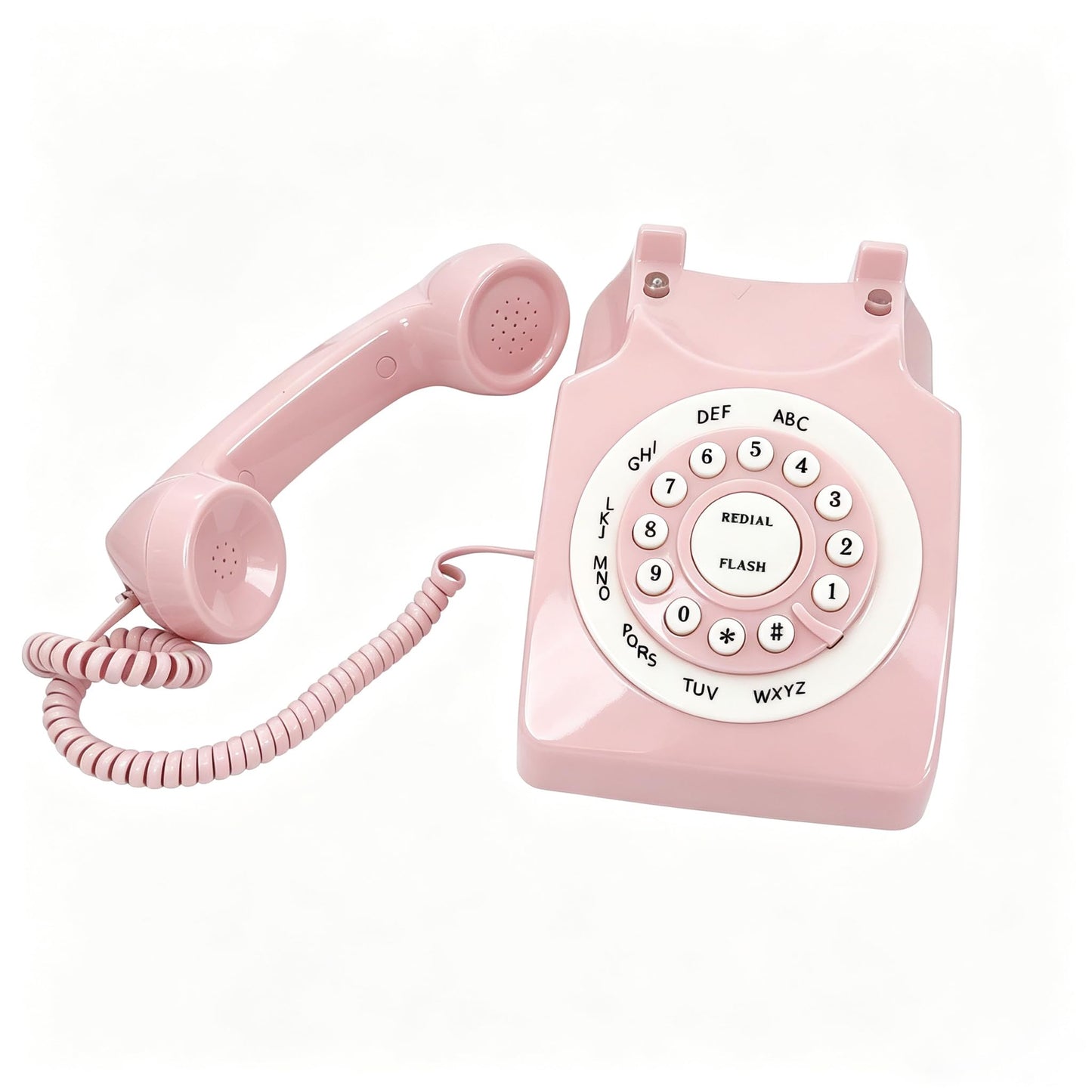 TelPal - Teléfono fijo con cable, clásico clásico y antiguo, para el hogar y la oficina, teléfono con cable, regalo para personas mayores