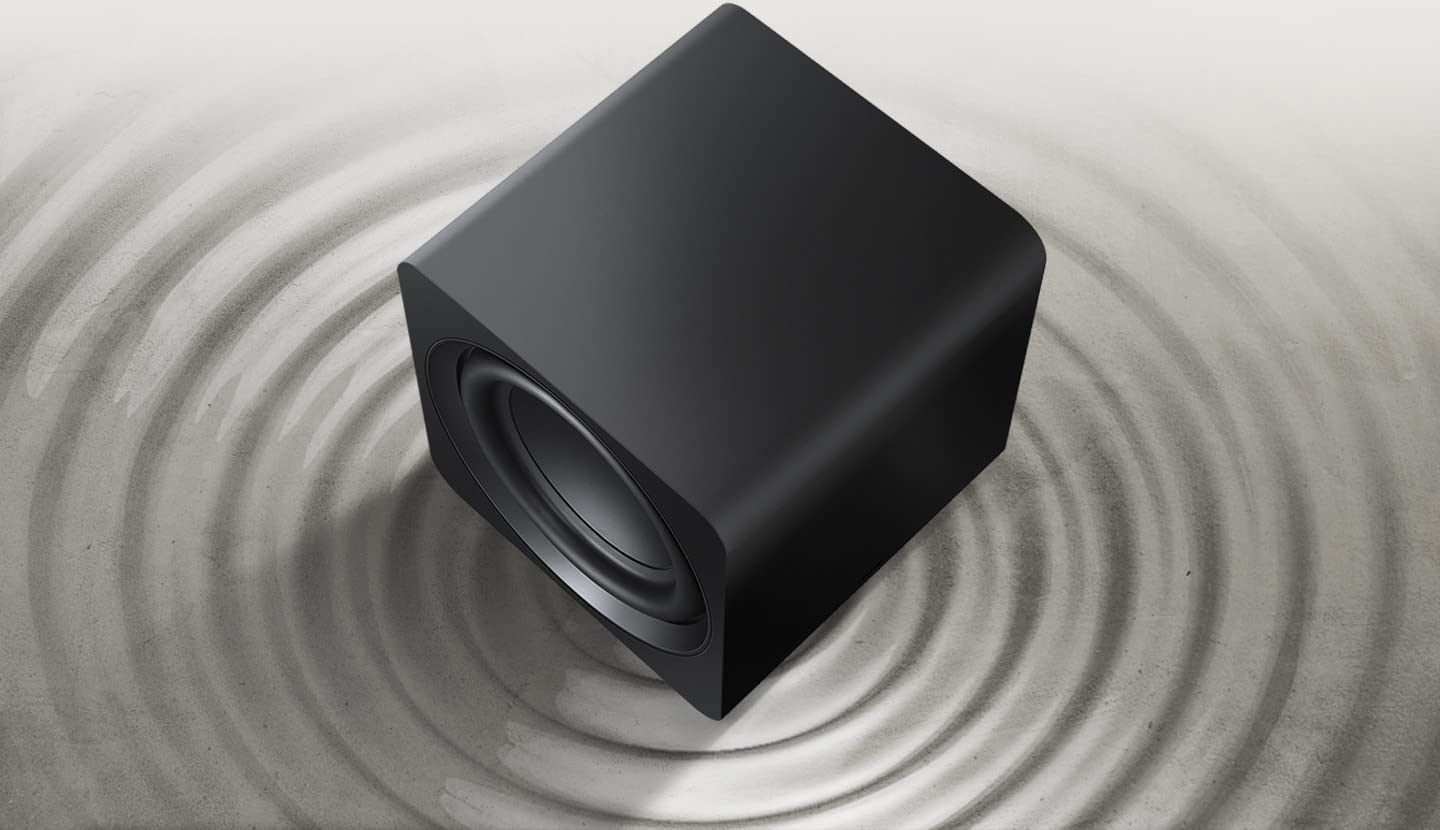 Subwoofer Samsung Negro Inalámbrico de 6.5 Pulgadas con Graves Potentes para Barra de Sonido Serie S, Diseño Compacto Unibody 2022