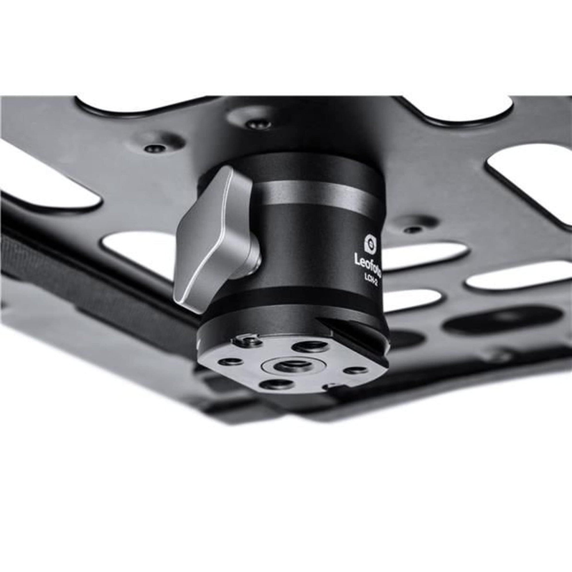 LEOFOTO LCH-02 - Bandeja para portátil de 16 Pulgadas, combinada con trípode de 3/8 Pulgadas y 1/4 Pulgadas, Base para panorámica de Cola de Milano Arca Swiss