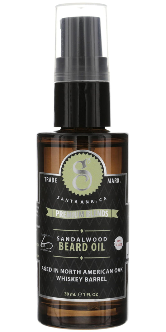 Suavecito Aceite para barba de sándalo, 1 onza