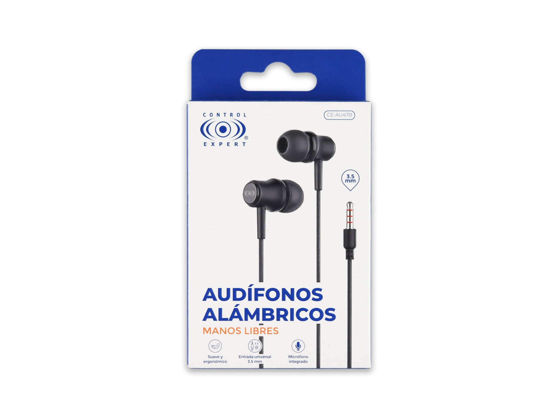 CONTROL EXPERT Audífonos Alámbricos Manos Libres 3.5mm Micrófono (Negro)