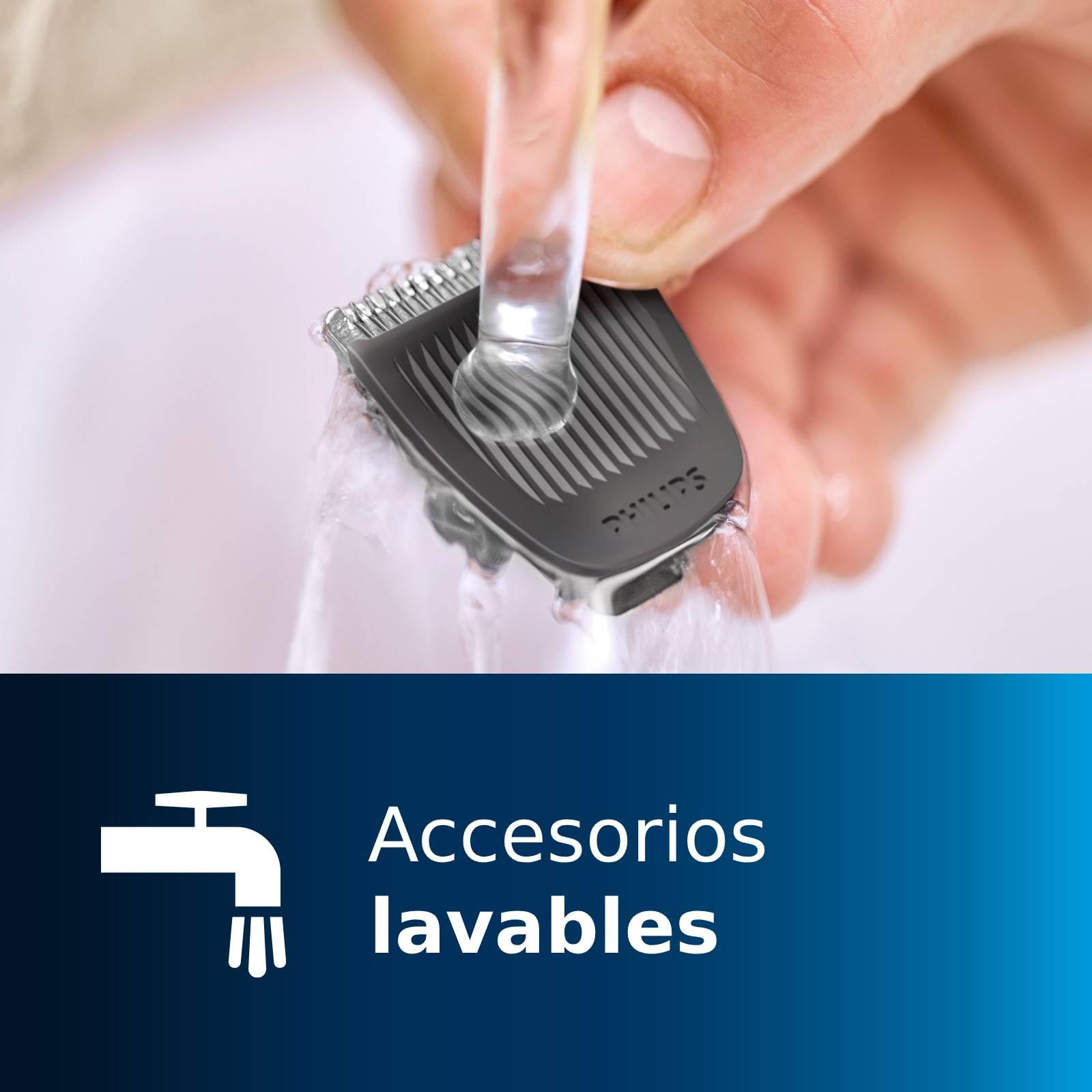 Philips Multigroom Series 3000, Recortador todo en uno, 11 longitudes, MG3730/15, para cara, cabello y nariz