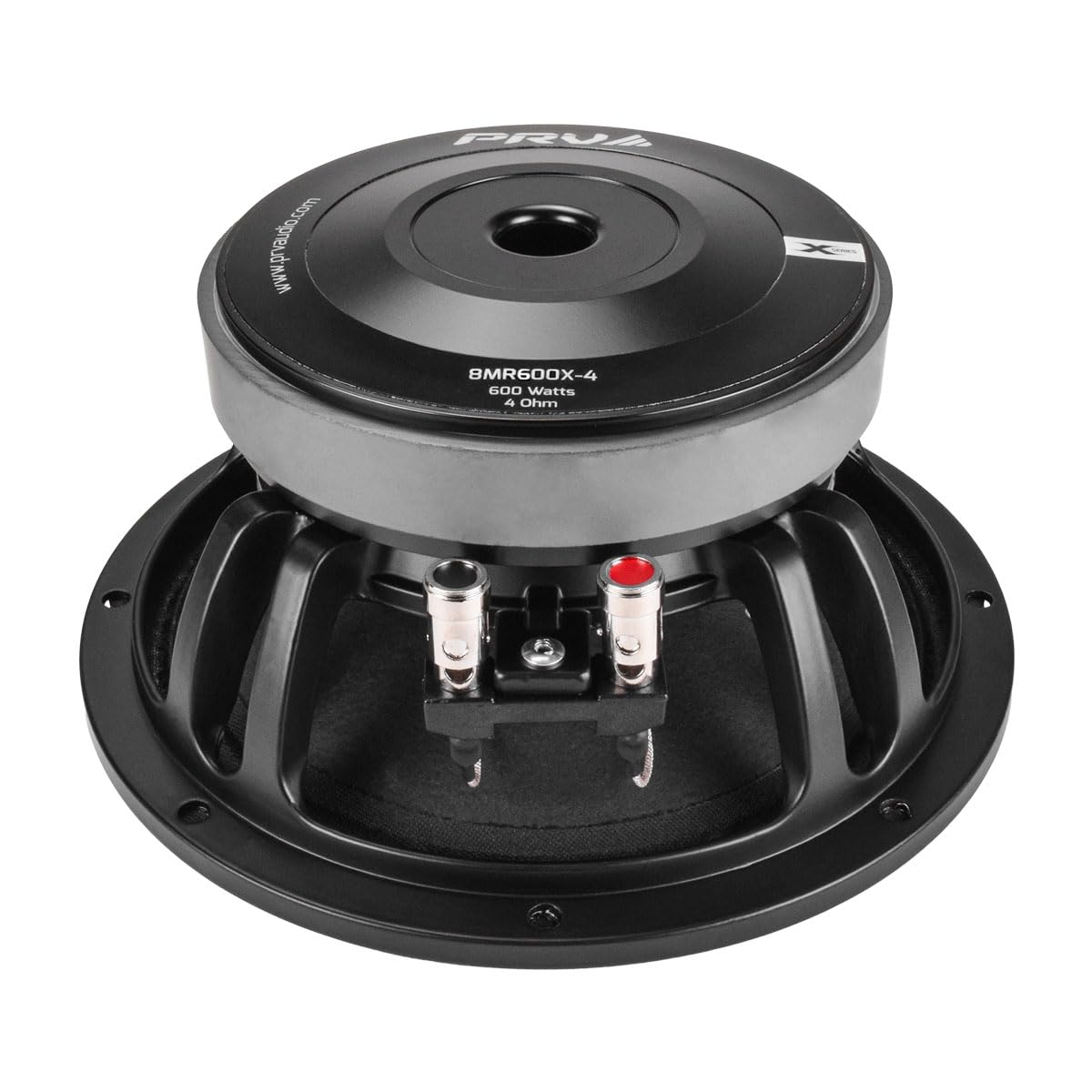 PRV AUDIO 8MR600X-4 - Altavoz de Rango Medio de 8 Pulgadas, 600 vatios 4 ohmios, Bobina de Voz de 2 Pulgadas, Altavoz X-Treme de Rango Medio para Sistemas de Audio Profesionales para automóviles
