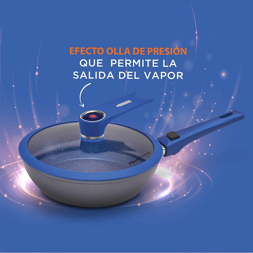 Batería de Cocina FLAVORSTONE Azul Light Family Set 12 Piezas