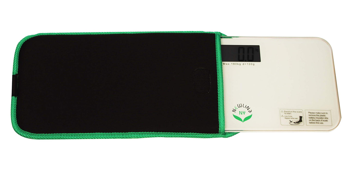 Báscula de Baño Mini NewlineNY Blanca con Estuche de Viaje