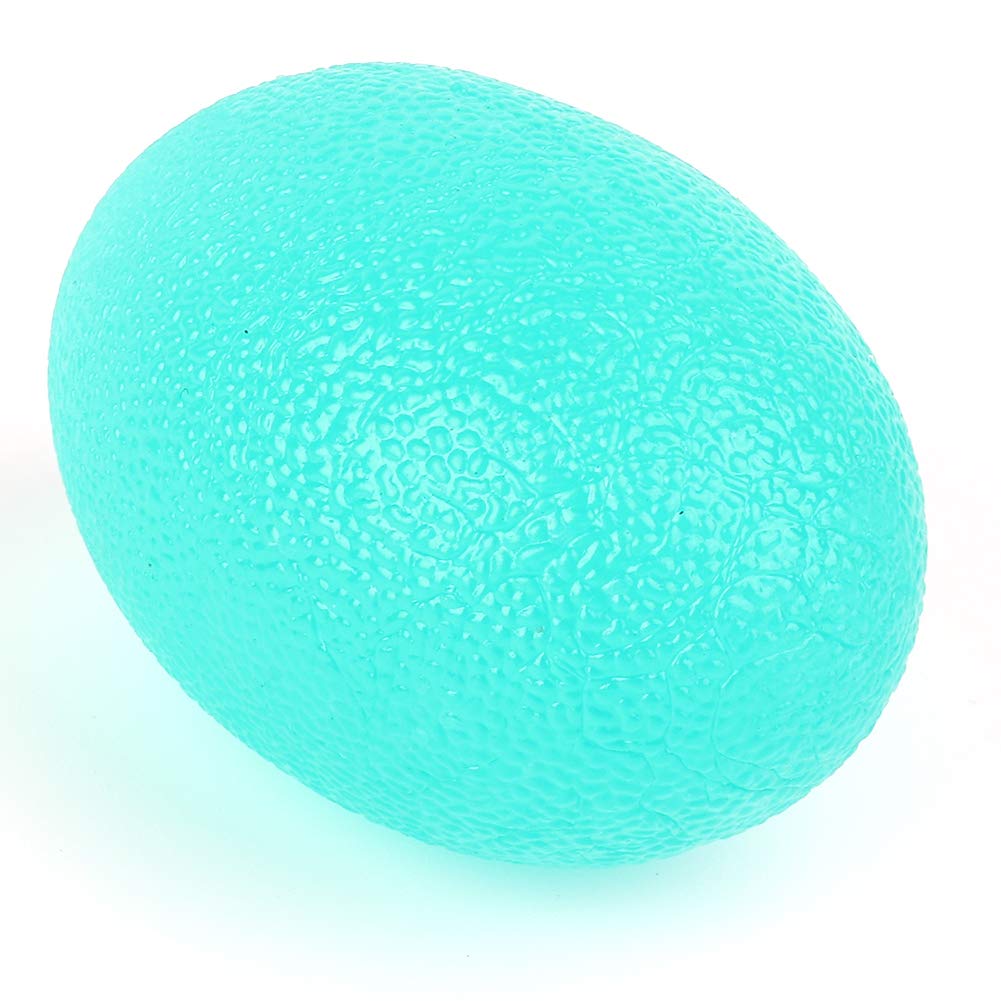 Bola de agarre en forma de huevo, bola de agarre de terapia de masaje de silicona para aliviar el estrés del ejercicio de fuerza de los dedos de la muñeca(12-Verde)