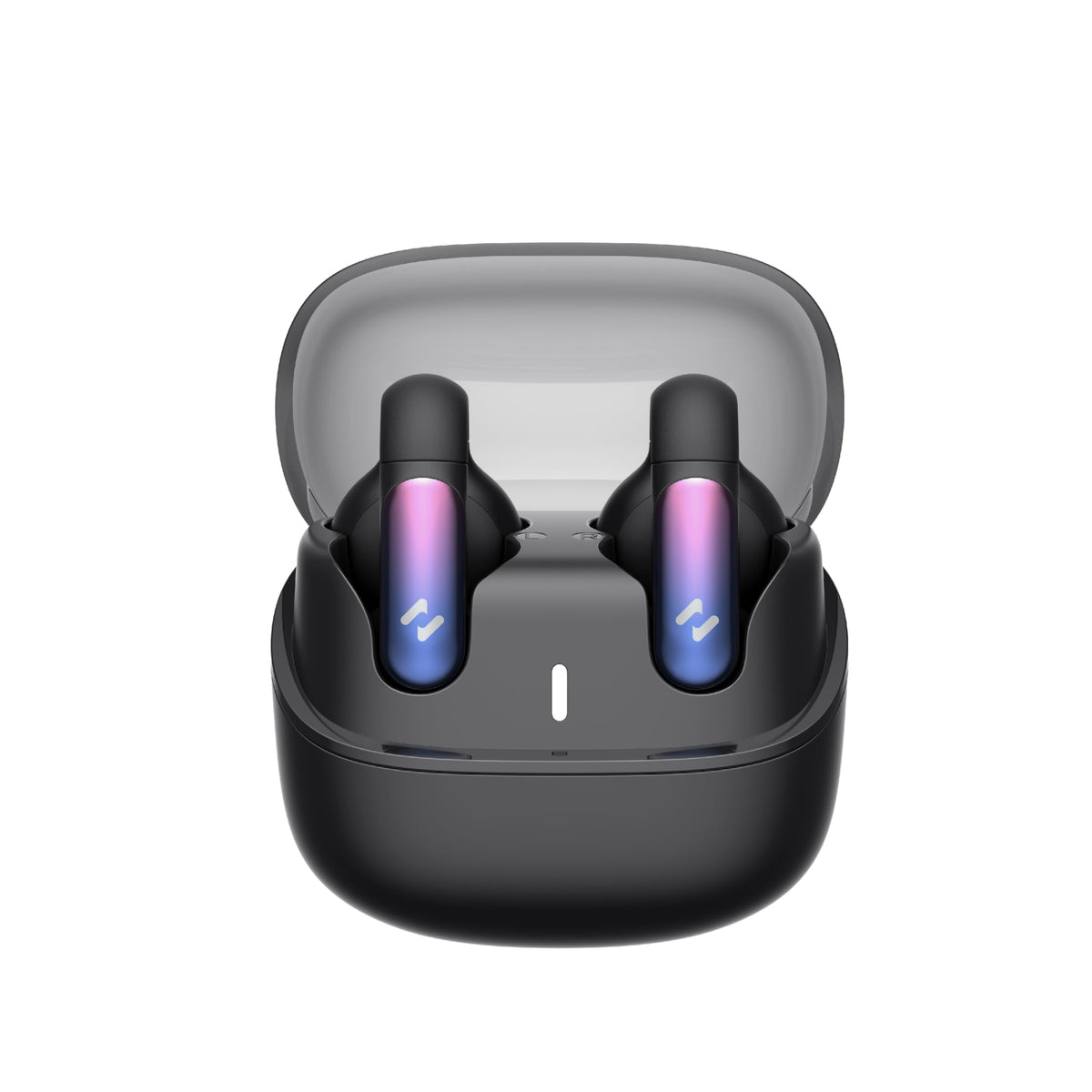 Audífonos Bluetooth havit Onyx Black con Estuche de Carga Openbuds 1