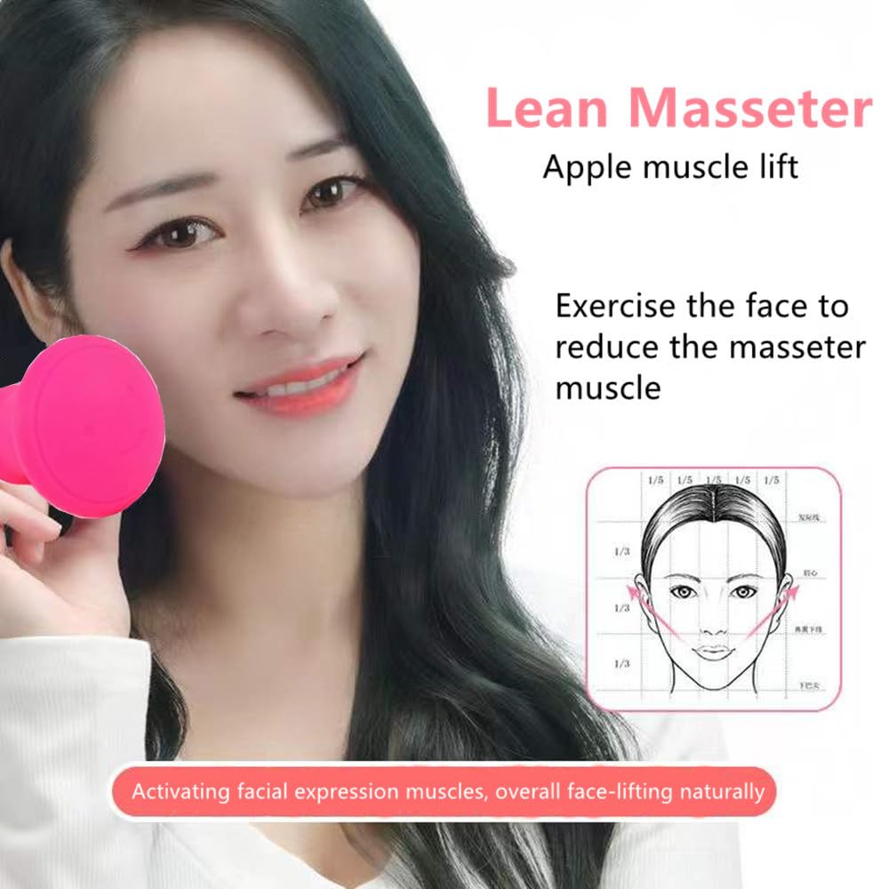 Dlmlemu 3 ejercitadores faciales y de cuello para mujeres, reafirmantes faciales en forma de V, para papada, eliminan pliegues nasolabiales y reafirman la piel facial, herramienta portátil antiarrugas