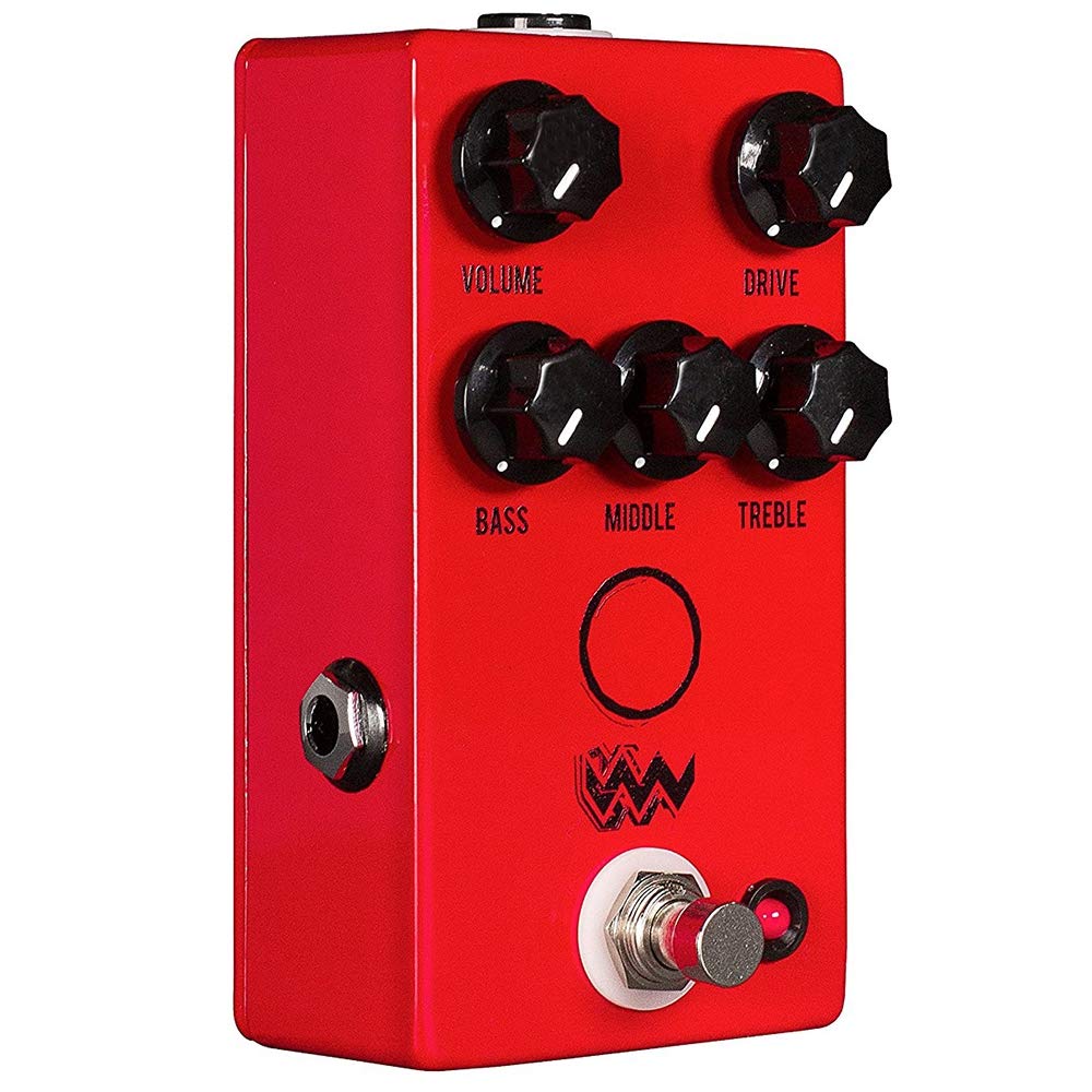 JHS Overdrive Pedal de efectos para guitarra, Angry Charlie, Rojo
