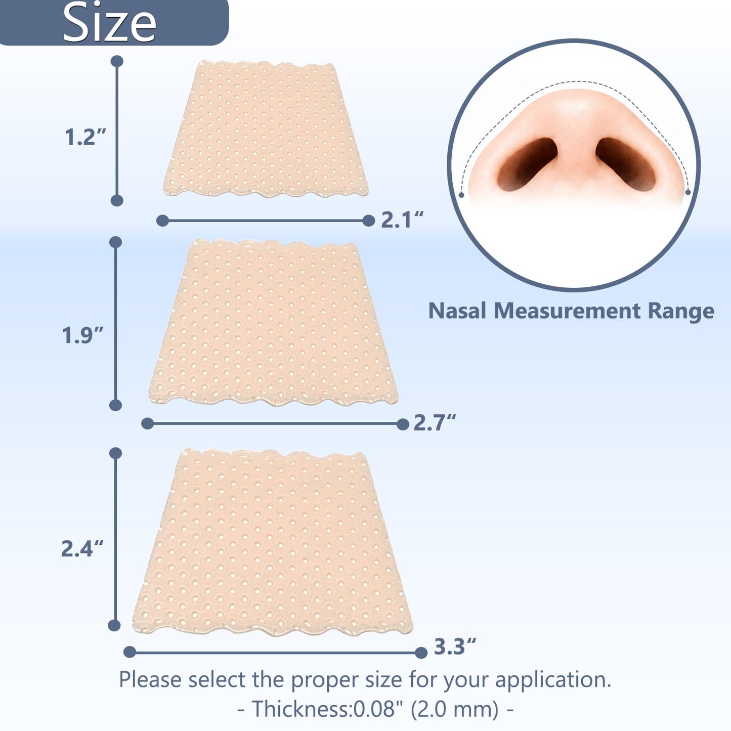 CHOYTONG- Férulas nasales termoplásticas, protector de soporte externo de nariz para fractura de férula nasal, rinoplastia