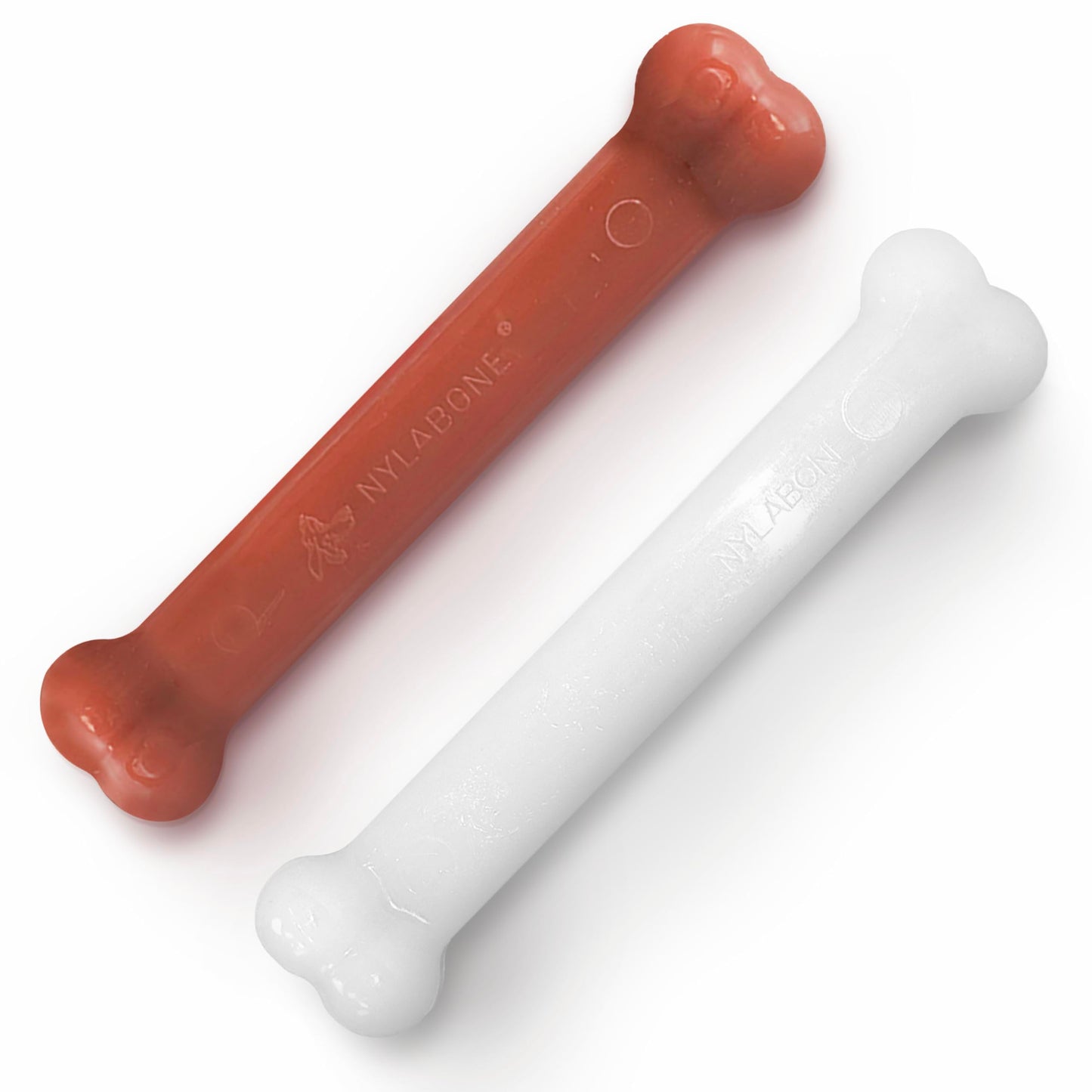 Juguete para Perro Nylabone Blanco Sabor Tocino Large