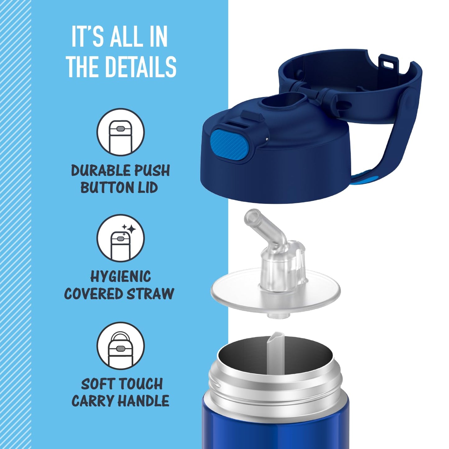 Botella Thermos Funtainer 354.88 ml Azul