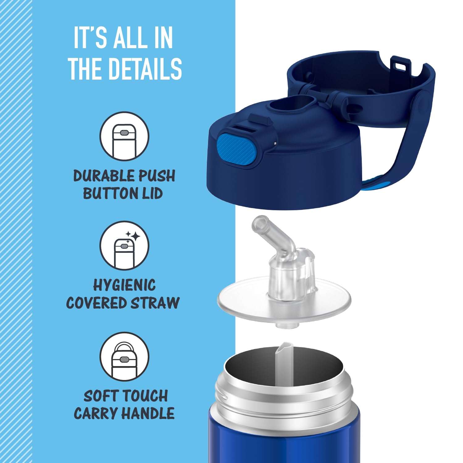 Botella Thermos Funtainer 354.88 ml Azul