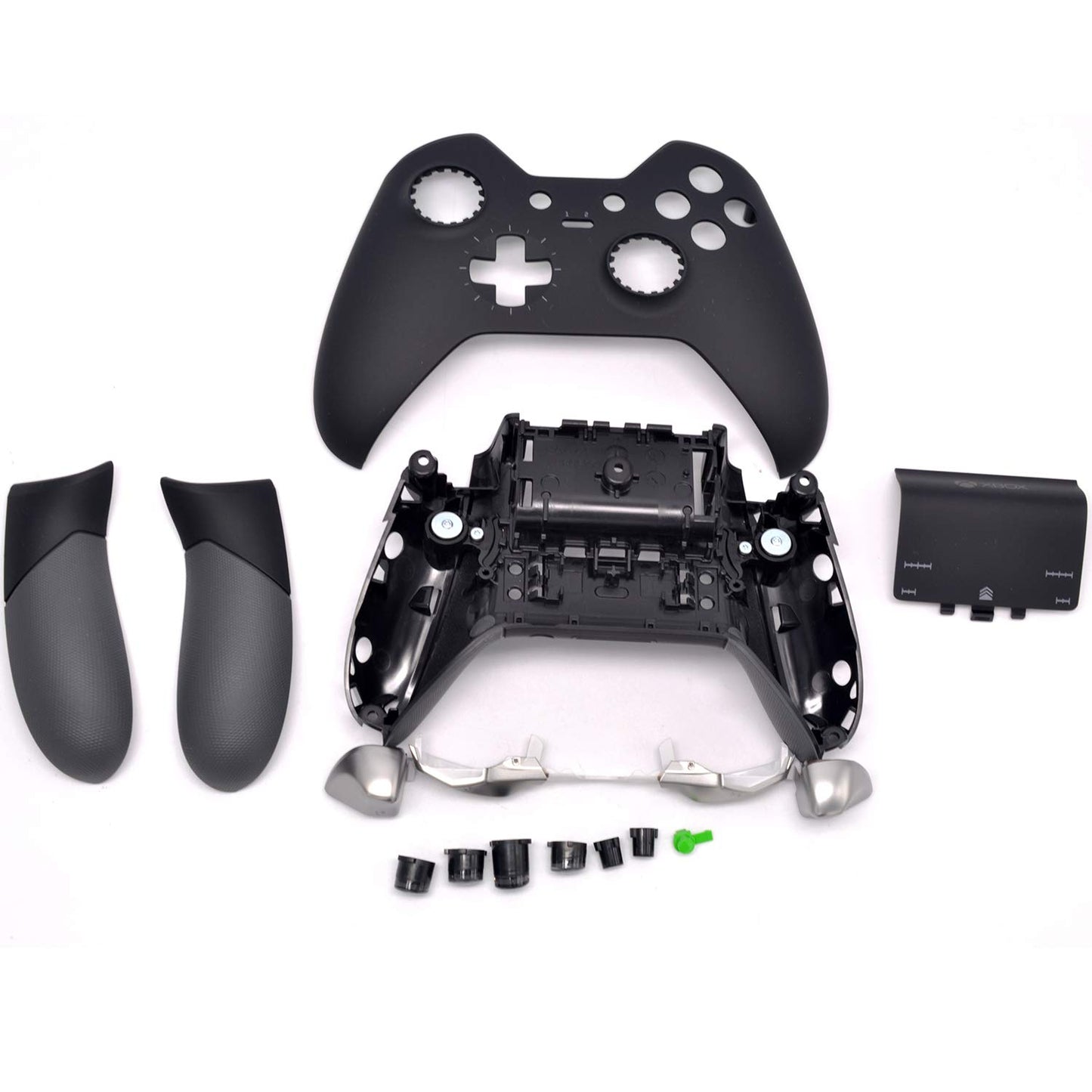 Deal4GO Kit de carcasa completa con LB RB Bumper Grips Cover Botones Pulgares Reemplazo para Xbox One Elite Controller 1 GEN