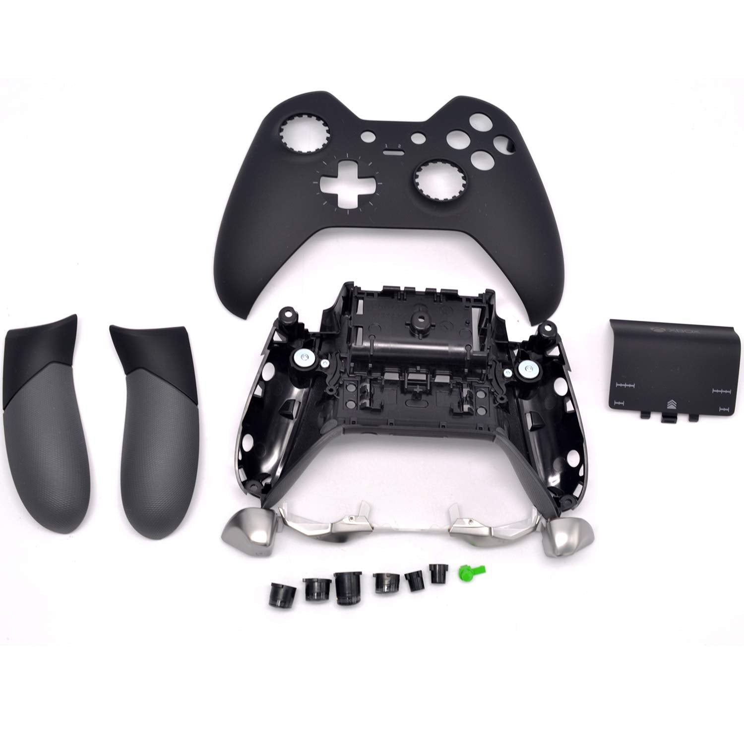 Deal4GO Kit de carcasa completa con LB RB Bumper Grips Cover Botones Pulgares Reemplazo para Xbox One Elite Controller 1 GEN
