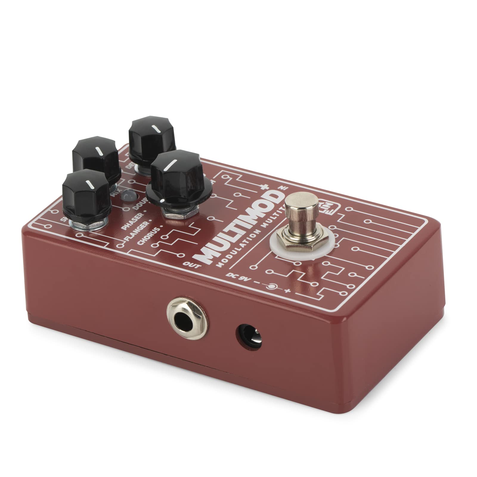 Caline CP-506 Multimod - Modulación multiherramienta pedal de efecto guitarra 7 modos de coro Flanger Phaser Dubler Vibrato Trémolo Pitch