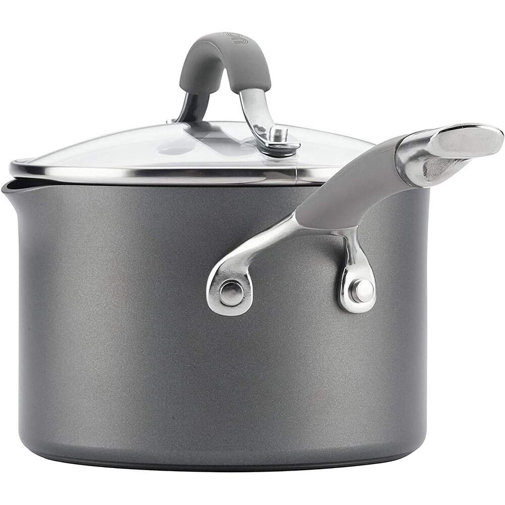 Circulon 84564 Elementum Juego de utensilios de cocina antiadherentes anodizados duros, 10 piezas, color gris
