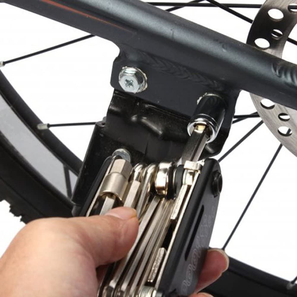 Kit de Herramientas para Bicicleta 41 piezas, 16 en 1 Multiherramienta Bicicleta, Adaptadores y Desarmadores, Diseño Resistente, Portátil y Práctico, Tamaño de Bolsillo, Ideal para Reparaciones
