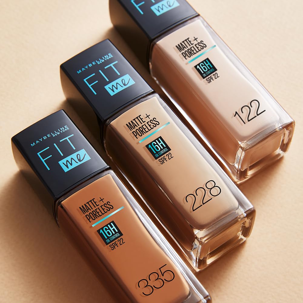 Maybelline Base de Maquillaje Fit Me Matte, 122 Creamy Beige