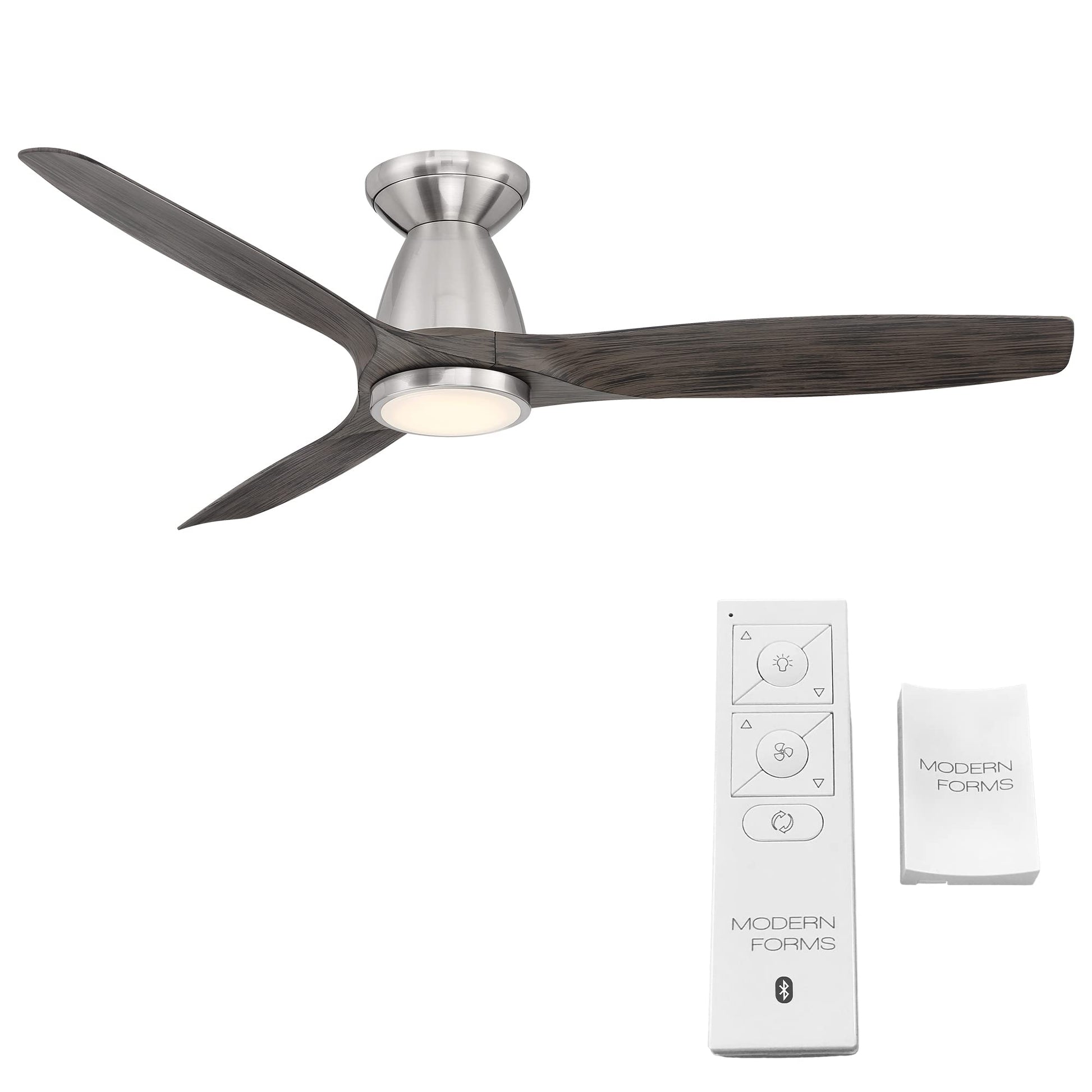 Ventilador De Techo Modern Forms Skylark Blanco Ventilador Inteligente con Luz LED y Control Remoto Compatible con Alexa e iOS 54In Para Interiores y Exteriores