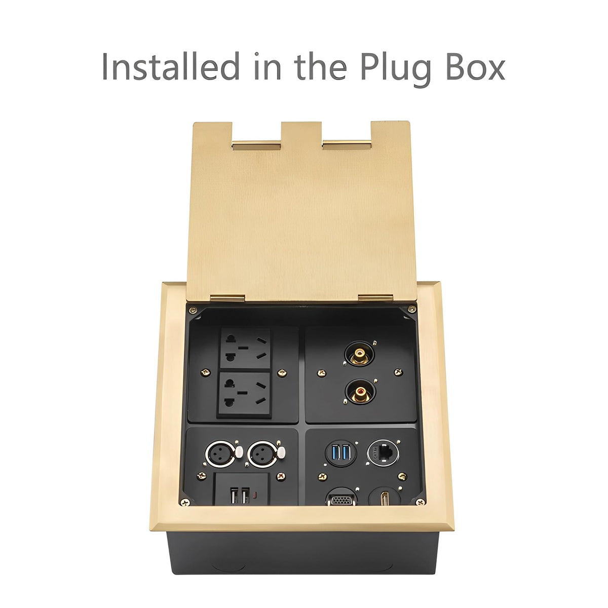 Adaptador de Montaje USB 3.0 YiKaiEn Negro Dual Hembra a Hembra con Cubierta Impermeable para Transferencia de Datos de 5 Gbps