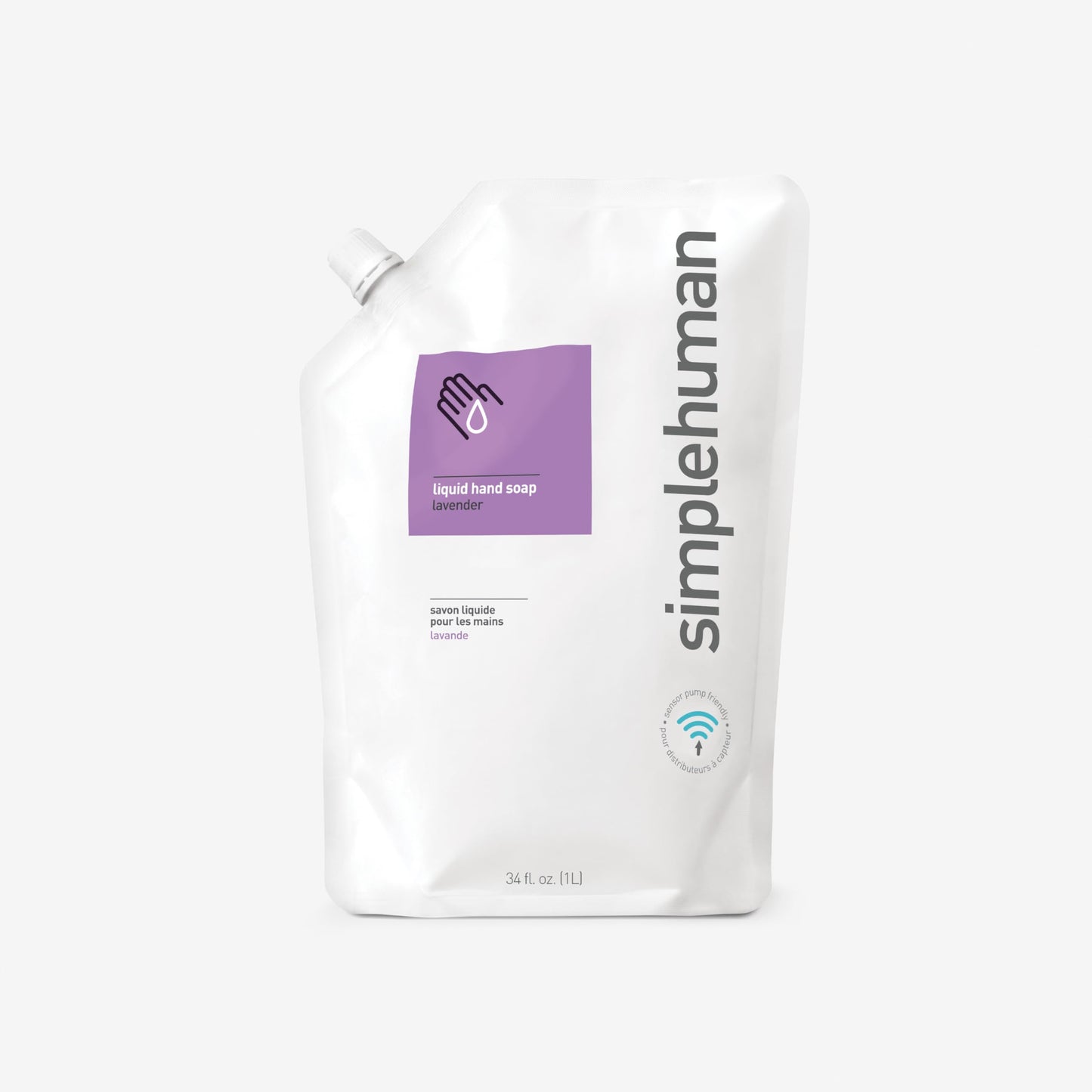 simplehuman Lavender Moisturizing Liquid Hand Soap 34 FL. Oz. Refill Pouch (Pack of 3)