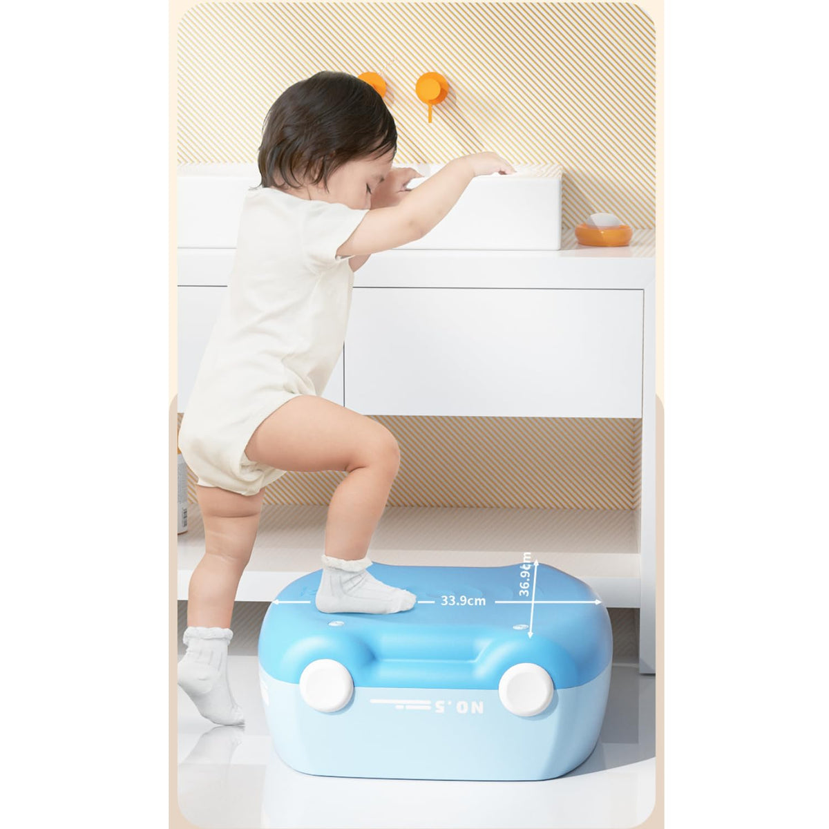 PAPU BABY Bacinica entrenadora 3-1 para Niños Pequeños (Azul)