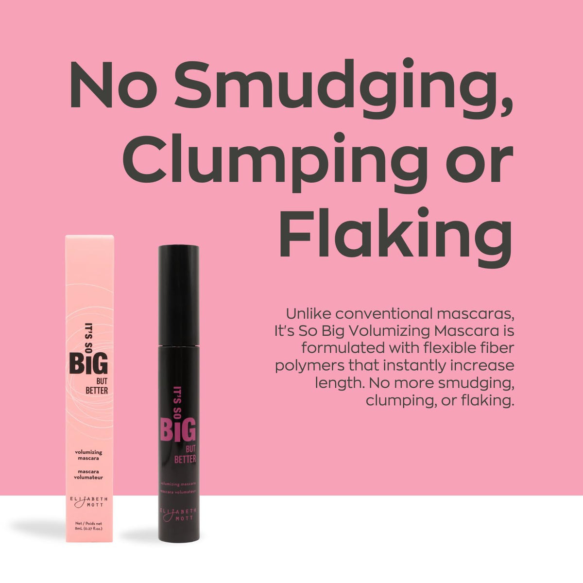 It's So BIG Volumizing Mascara (Black) by Elizabeth Mott Net Weight 0.33 fl oz/10ml by Elizabeth Mott