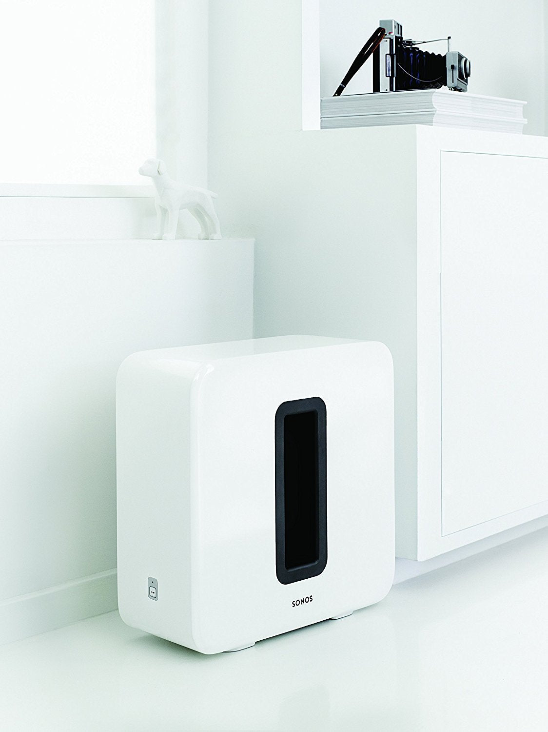 El Subwoofer inalámbrico para graves profundos (Color Blanco)