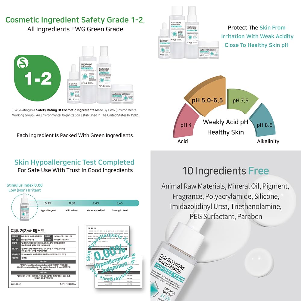 Suero en Ampolla Lipo Gluta Niac CEN 31,3% Hidratación Duradera y Elasticidad Mejora para Mujer