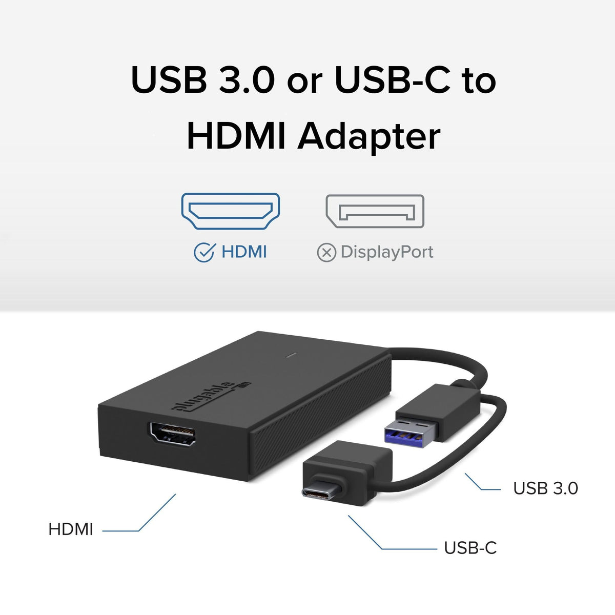 Adaptador USB C a HDMI Enchufable
