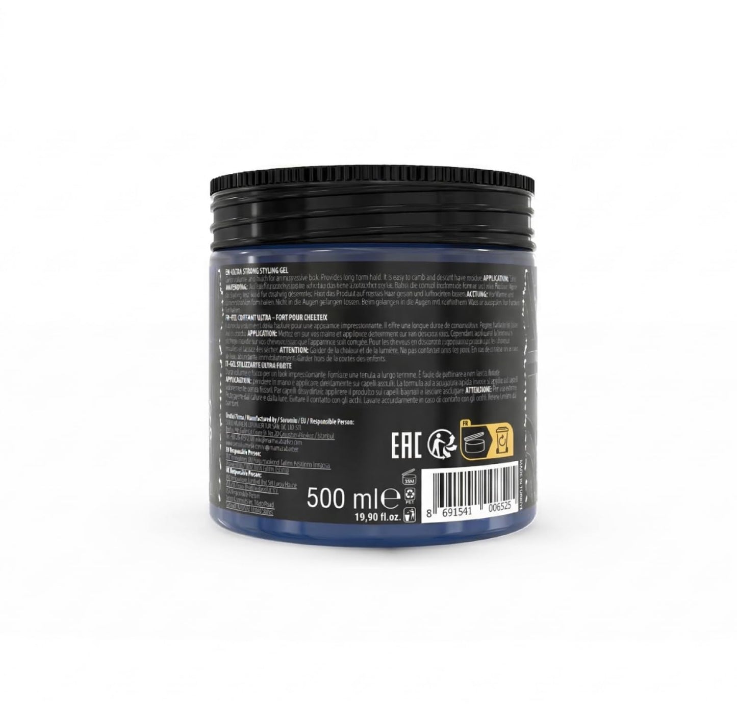 Barber Marmara- "barber Marmara No.34 Gel para Peinar el Cabello 500 Ml - Gel para el Cabello para Hombres - Fijación Fuerte - Sin Adherencia y sin Residuos