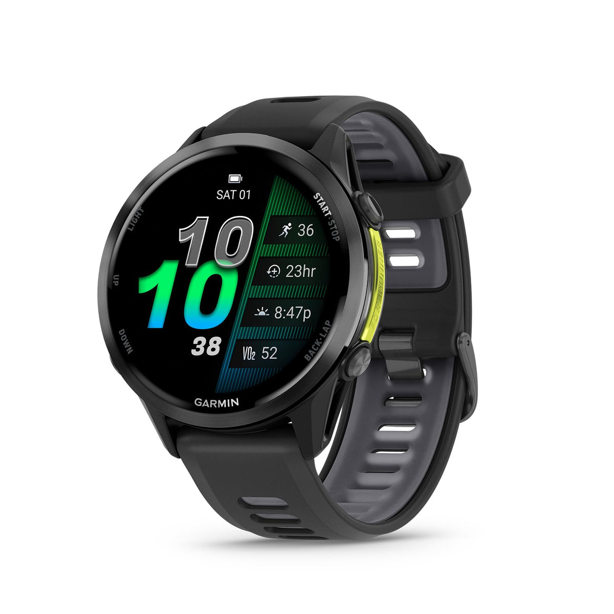 Reloj Inteligente Garmin Forerunner 970 Triatlón GPS AMOLED Linterna LED Titanio Black Amp Yellow