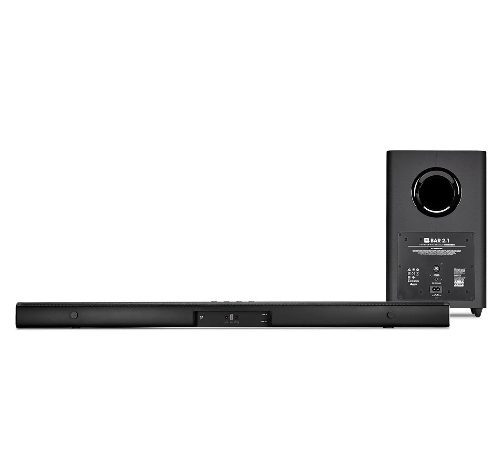Barra de sonido JBL 2.1 Canales con Subwoofer inalámbrico negro