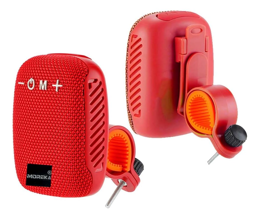 Bocina Bluetooth MOREKA Verde 405 TF Card Radio FM Resistente al Agua 8W para Moto