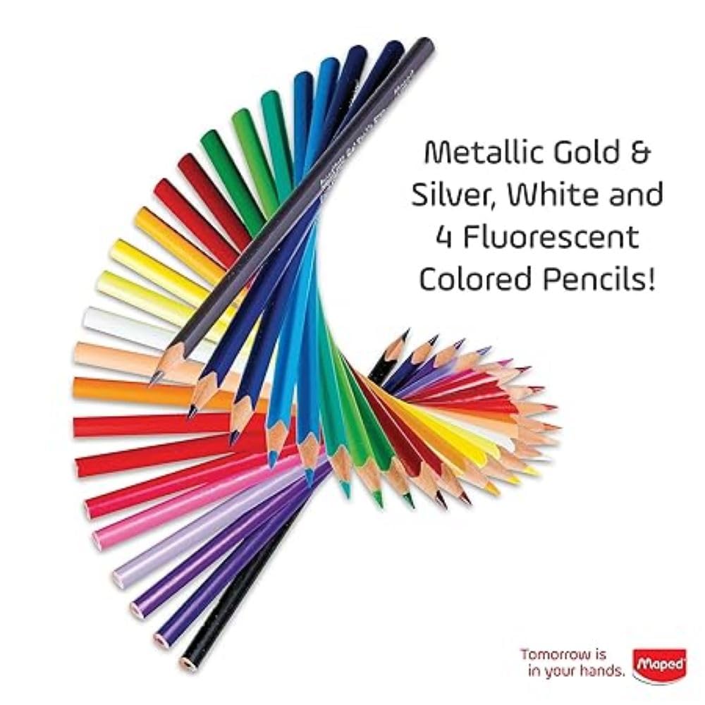 Maped - Color'Peps - Lápices de colores, triangular, ergonómico - Caja de 72 lápices de madera