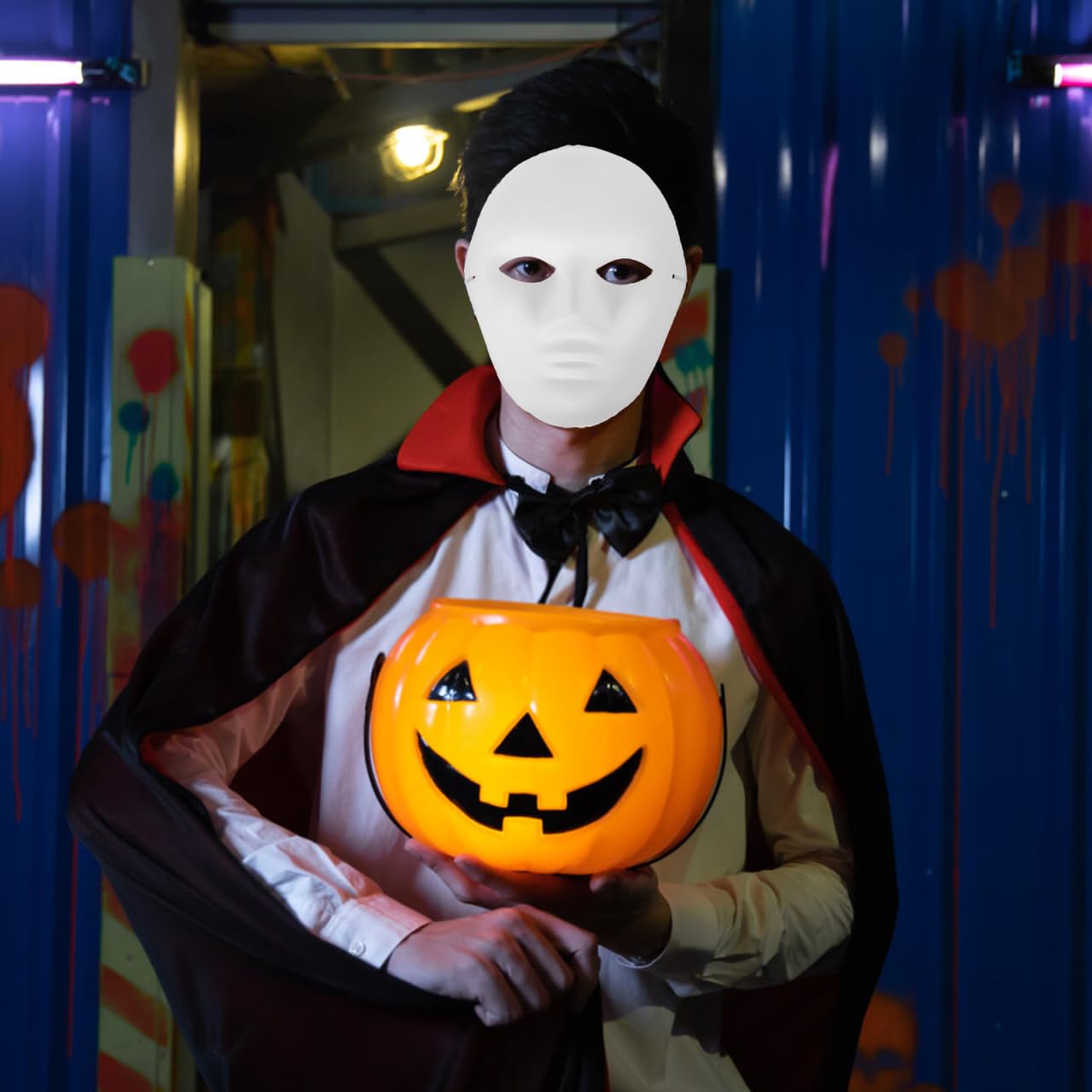 Amosfun 24piezas Máscara De Halloween Para Adultos Máscara Blanco De Papel Maché Para Pintar Diseño De Cara Completa Para Cosplay Y Fiesta Accesorio Para Mascaradas Y Fiestas De Halloween