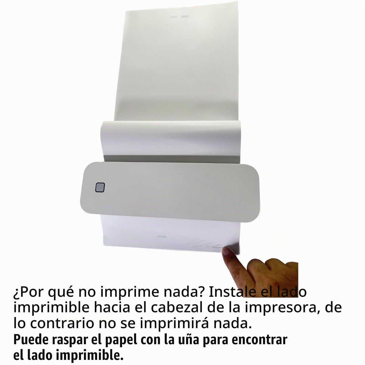 Papel Térmico IOOIOO Peripage Blanco Secado Rápido para Impresoras Térmicas (200 Páginas)