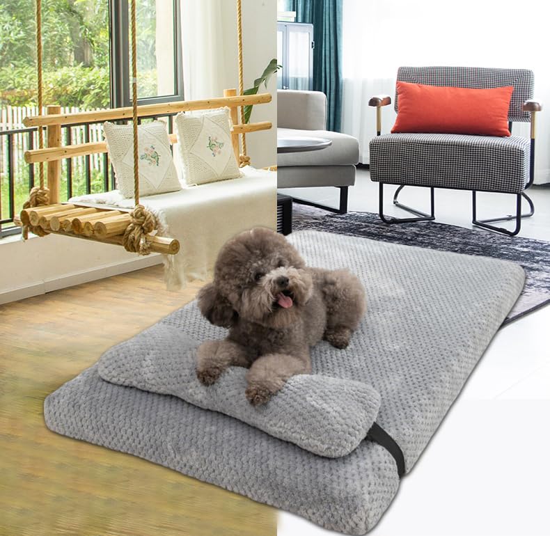 MAKAMBAKO Cama para Perros Grande Sofá Lavable con Funda Extraíble,Cama para Mascotas Transpirable-75 * 50 * 6cm