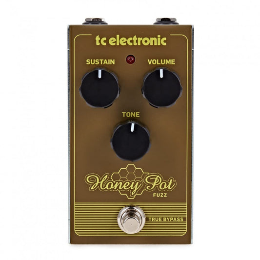 Pedal de Efectos TC Electronic HONEY POT FUZZ clásico con Tonos Masivos y Sustain Duradero