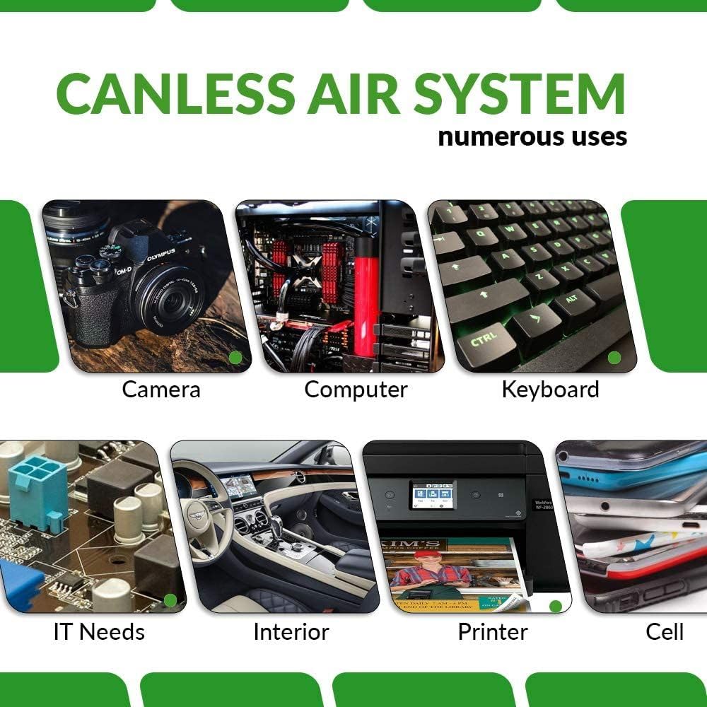 O2 Hurricane - Potente limpiador de aire comprimido inalámbrico de 200 MPH, mini ventilador eléctrico recargable para computadora, teclado, electrónica, limpieza de detalles de automóviles